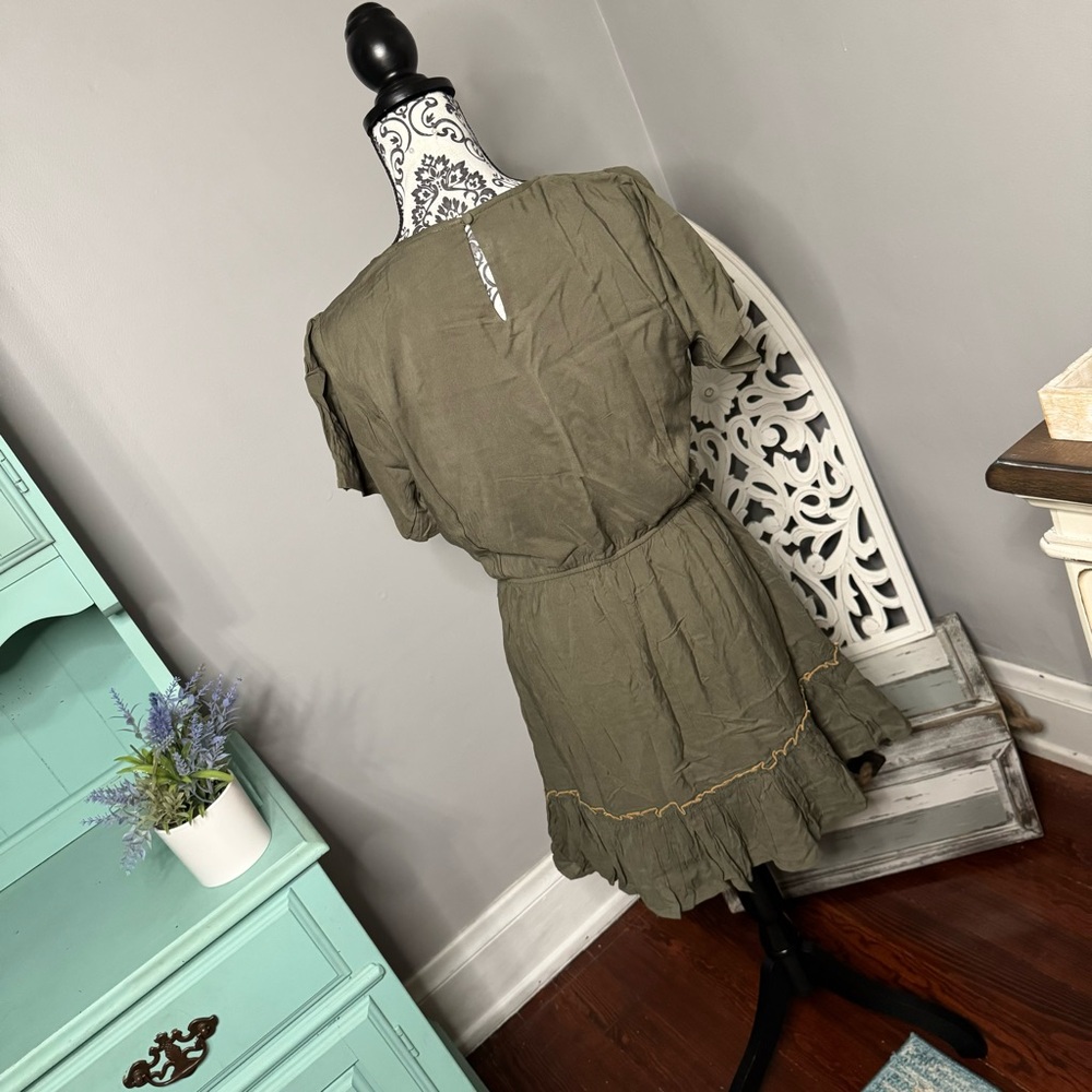 Savanna Jane Boho Floral Embroidered Mini Swing Dress Size Small NWT Cottagecore - Picture 9 of 13